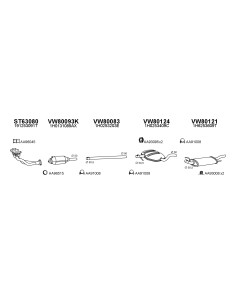COMPATIBLE CON VOLKSWAGEN GOLF 1.8 CV CAT 91 SILENCIOSO...