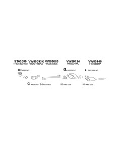 COMPATIBLE CON VOLKSWAGEN VENTO 2.0 92 SILENCIOSO TRASERO