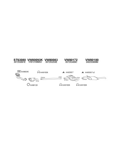 COMPATIBLE CON VOLKSWAGEN PASSAT 1.8 88...