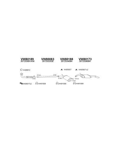 COMPATIBLE CON VOLKSWAGEN PASSAT 1.6 TD 88 TUBO...