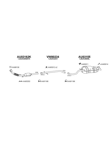 COMPATIBLE CON VOLKSWAGEN GOLF 1.9 TD 97 TUBO...