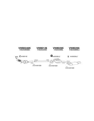 COMPATIBLE CON VOLKSWAGEN GOLF 1.9TDI 92...