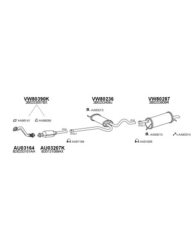 COMPATIBLE CON VOLKSWAGEN PASSAT 1.8 1.9TD 96...