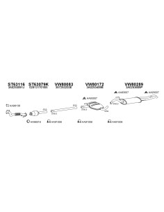 COMPATIBLE CON VOLKSWAGEN PASSAT 1.9 TDI 93 SILENCIOSO...