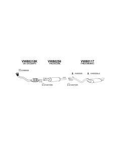 COMPATIBLE CON VOLKSWAGEN GOLF III VENTO 1.8I 8V 9304 CAT