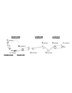 COMPATIBLE CON VOLKSWAGEN POLO IBIZA FABIA 1.4 1.9TD 00...