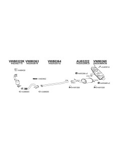COMPATIBLE CON VOLKSWAGEN GOLF VI 1.4TSI 08 SILENCIOSO...