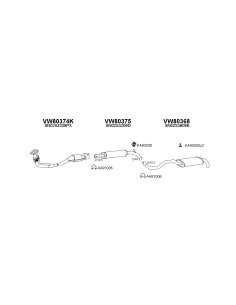 COMPATIBLE CON VOLKSWAGEN POLO COUPE 1.4 96 SILENCIOSO...