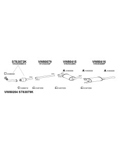COMPATIBLE CON VOLKSWAGEN GOLF III 1.9D 93 SILENCIOSO...