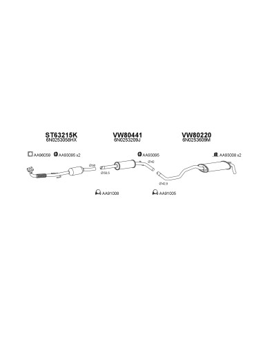 COMPATIBLE CON VOLKSWAGEN POLO 1.4 9901...