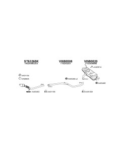 COMPATIBLE CON VOLKSWAGEN TOURAN 1.9TDI 03 SILENCIOSO...