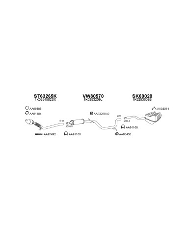 COMPATIBLE CON VOLKSWAGEN GOLF VI 1.9TDI 08...