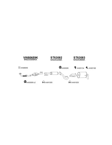 COMPATIBLE CON VOLKSWAGEN POLO III LUPO AROSA...