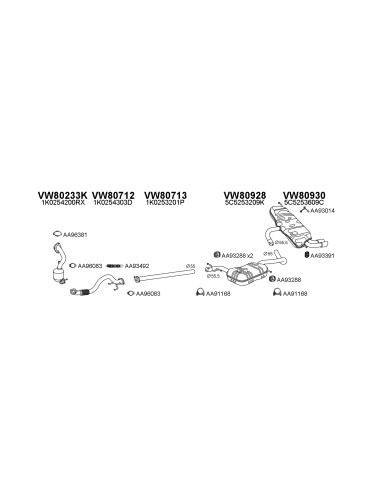 COMPATIBLE CON VOLKSWAGEN GOLF V TOURAN 1.4 03...