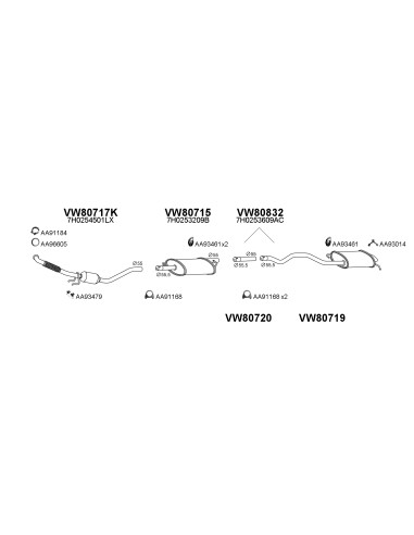 COMPATIBLE CON VOLKSWAGEN TRANSPORTER V 1.9 03...