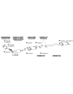 VW TRANSPORTER/MULTIVAN 2.0 04/15-12/19 *SILENCIOSO FRENTE