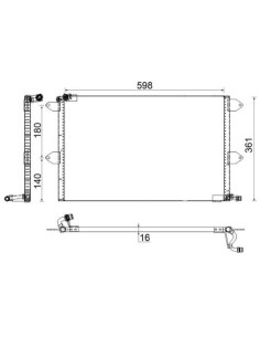 COMPATIBLE CON CONDENSADOR VOLKSWAGEN CADDY II CORDOBA I...