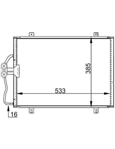 COMPATIBLE CON CONDENSADOR RENAULT MEGANE I...