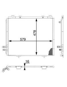 COMPATIBLE CON CONDENSADOR MERCEDES CLASE E W210, S210 All