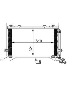 COMPATIBLE CON CONDENSADOR MERCEDES W210 9699