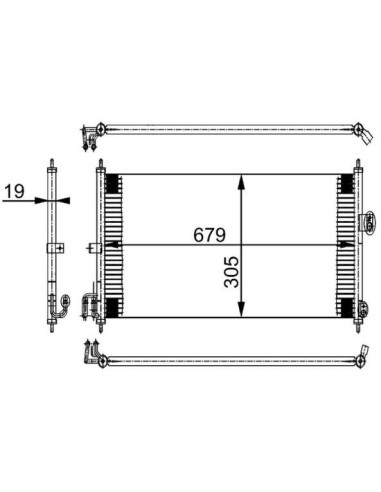 COMPATIBLE CON CONDENSADOR NISSAN ALMERA II N16