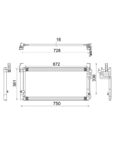 COMPATIBLE CON CONDENSADOR HYUNDAI TRAJET FO
