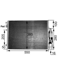 COMPATIBLE CON CONDENSADOR RENAULT CLIO II KANGOO