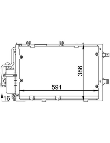 COMPATIBLE CON CONDENSADOR OPEL COMBO CORSA C...