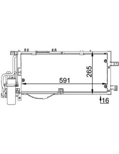 COMPATIBLE CON CONDENSADOR OPEL COMBO CORSA CON 1.7 DI...