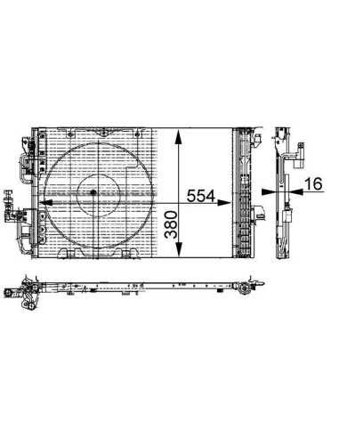COMPATIBLE CON CONDENSADOR OPEL ASTRA G ZAFIRA...