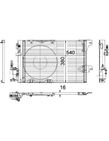 COMPATIBLE CON CONDENSADOR OPEL ASTRA G GASOLINA