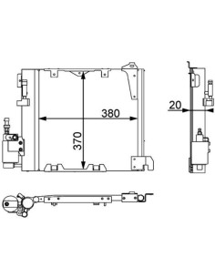 COMPATIBLE CON CONDENSADOR OPEL ASTRA G ZAFIRA