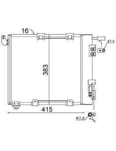 COMPATIBLE CON CONDENSADOR OPEL ASTRA G ZAFIRA