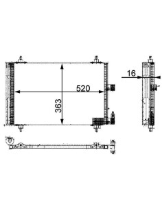 COMPATIBLE CON CONDENSADOR PSA 406 607 XSARA