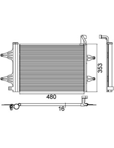 COMPATIBLE CON CONDENSADOR VOLKSWAGEN FABIA IBIZA IV All
