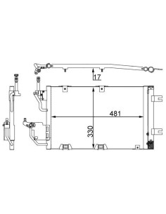 COMPATIBLE CON CONDENSADOR OPEL ASTRA H GTC