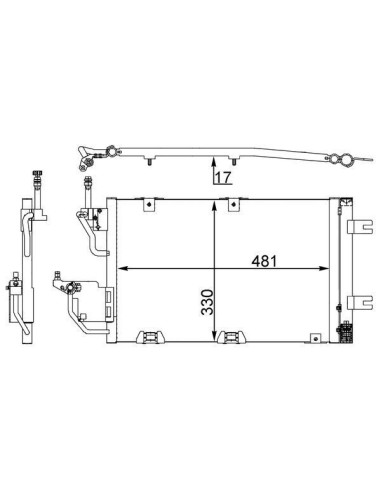 COMPATIBLE CON CONDENSADOR OPEL ASTRA H GTC