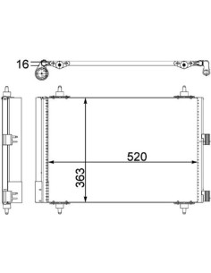 COMPATIBLE CON COND CITROEN XSARA PICASSO N68