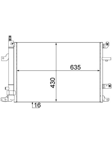 COMPATIBLE CON VOLVO S60 V70 CONDENSADOR