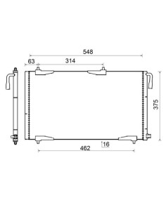 COMPATIBLE CON CONDENSADOR PEUGEOT 206 2A C