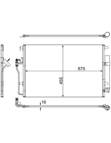 COMPATIBLE CON CONDENSADOR MERCEDES SPRINTER 2006