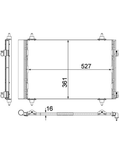 COMPATIBLE CON CONDENSADOR PEUGEOT 3008 5008