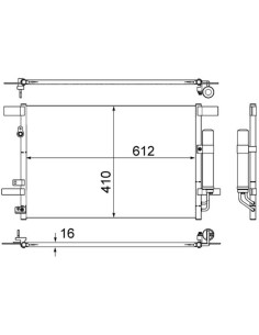 COMPATIBLE CON CONDENSADOR PEUGEOT 4007 07