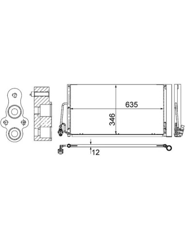COMPATIBLE CON CONDENSADOR MINI COOPER 1.6 07