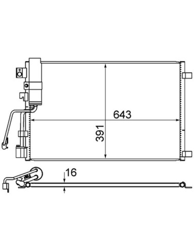 COMPATIBLE CON CONDENSADOR NISSAN QASHQAI 07