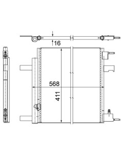 COMPATIBLE CON CONDENSADOR OPEL ASTRA J 1.3 1.7CDTI 10