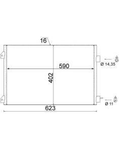COMPATIBLE CON CONDENSADOR RENAULT CLIO 1.5 DCI 05