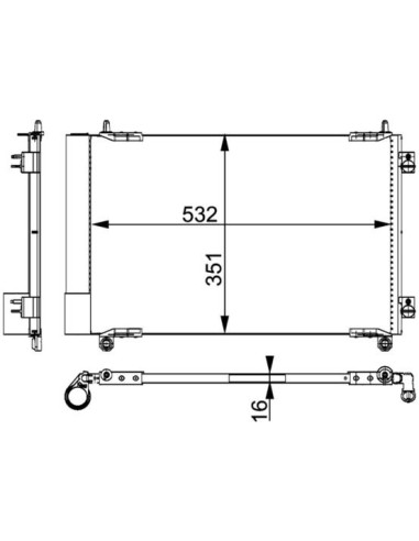 COMPATIBLE CON CONDENSADOR PEUGEOT 206 2A C