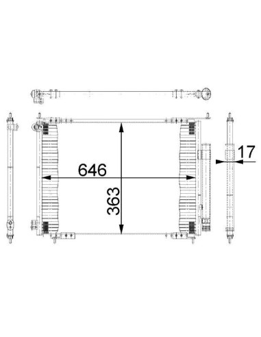 COMPATIBLE CON CONDENSADOR HONDA CRV II RD