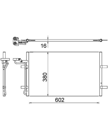 COMPATIBLE CON VOLVO C30 S40 2003 CONDENSADOR